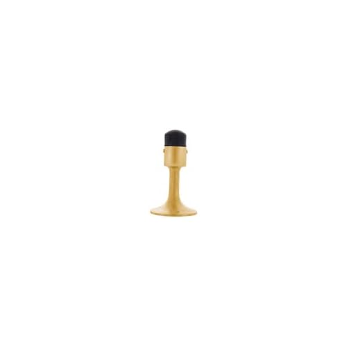 CRL Polished Brass Finish Wall Mounted Heavy Duty Door Stop with Hook & Holder