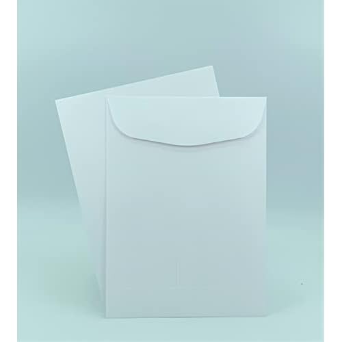 500 Minas Envelope 5 1/2" x 7 1/2" Catalog Envelope (Open End), Sturdy 24lb. White, Strong Gum Flap, 500 Envelopes