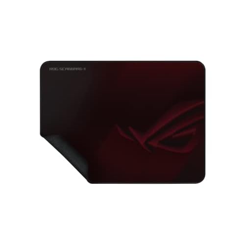 ASUS ROG Scabbard II Gaming Mouse Pad ? 14.2¡± x 10.2¡± (Medium Size), Smooth Glide Surface, Water/Oil/Dust-Resistant, Anti-Fray Edges, Non-Slip Base - Black