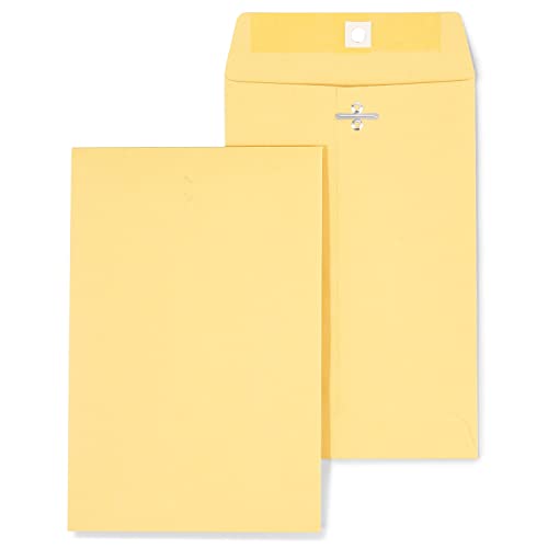 Staples Kraft Clasp Envelopes 6x9 Brown Reinforced Metal Closure 100/Box