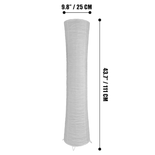 Paper Floor Lamp Floor Lamps for Living Room Paper and Chrome Standing Lamp Room Decoration Festival Lantern Light Nightstand Lamp Bedroom Dresser Living Kids Room College Dorm Coffee
