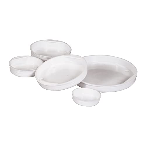 Aviditi Plastic End Caps for Mailing Tubes, 3 Inch Diameter, White (100 Pack)