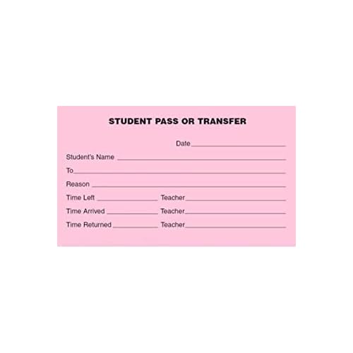 Student Pass or Transfer (118) - 10 Pack