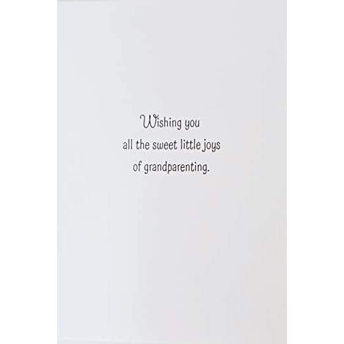 Greeting Card Congratulations On Your New Grandbaby Birth Baby Grandson Granddaughter - Wishing You All The Sweet Little Joys of Grandparenting