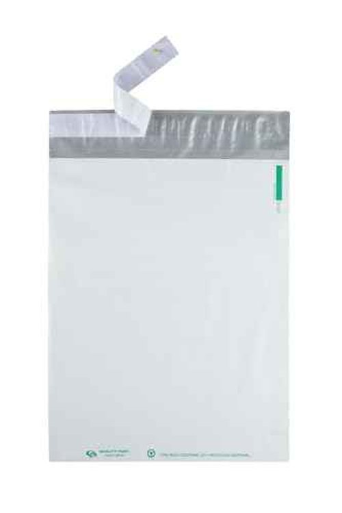 Quality Park Poly Mailer, Redi-Strip, White, 10 x 13, 100 per Box, (46197)