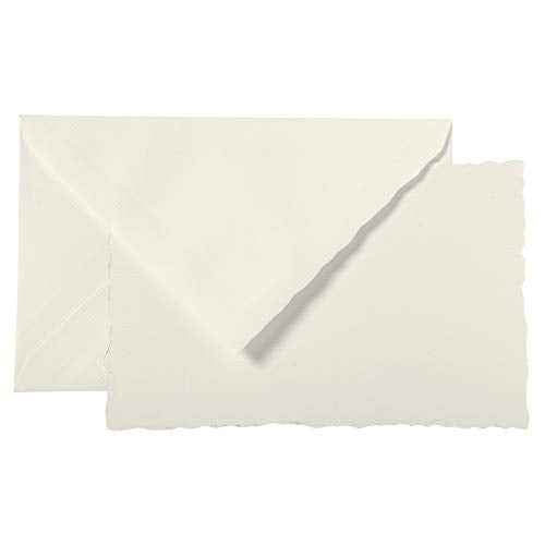 Clairefontaine - Ref 92300L - G.Lalo "Mode de Paris" Correspondence Set - 30 x Cards (300gsm, 9.7 x 15.2cm) + 30 x Lined Envelopes with Gummed Edges (10 x 15.8cm) - White