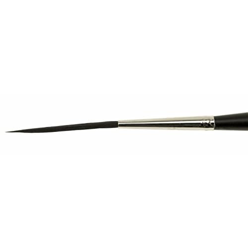 Set of 4 Sizes 00-2 Series Bobbo-Mack Super Quad 4 Action Scroll Pinstriper Brushes Blue Squirrel & Black Synthetic Hair