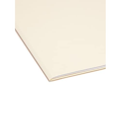 Smead SuperTab File Folder, Oversized Reinforced 1/3-cut Tab, Guide Height, Legal Size, Manila, 100 Per Box (15395)