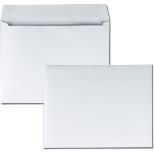 9x12 Booklet Envelope - Open Side White 28# Large Mailing Envelope