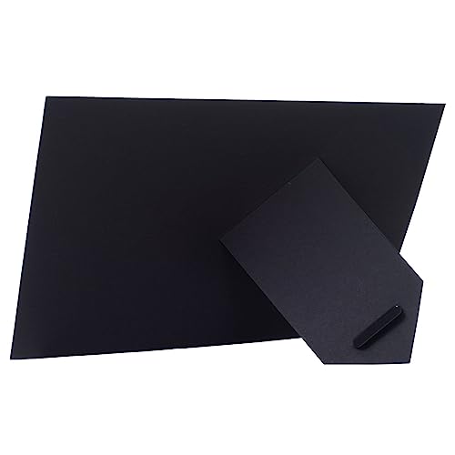 Meonua Paper Picture Frames for 4 x 6 Inch Inserts,Cardboard Photo Frame with Easel,Standing Paper Frames Bulk for DIY,Crafting,Classroom,Wedding,Graduation(200Count,Black)