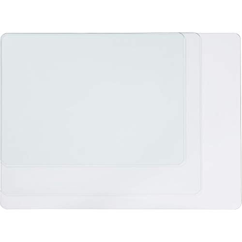 Lorell Tempered Glass Chairmat, 46" Width x 36" Depth x 0.25" Thickness, Clear, 1 Each