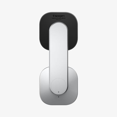 Spigen for MagSafe Mount, Compatible with iPhone 17/16/15/14/13/12, Pixel 10/Pro/Pro XL/Fold, Pixelsnap, AirPods Pro 3/2/1, AirPods 4/3 Magnetic Mounting on Laptops/Monitors - Silver (S312)