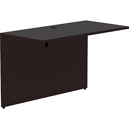 Lorell Essentials Espresso Laminate Desk Bridge 48 x 24 x 29.5"