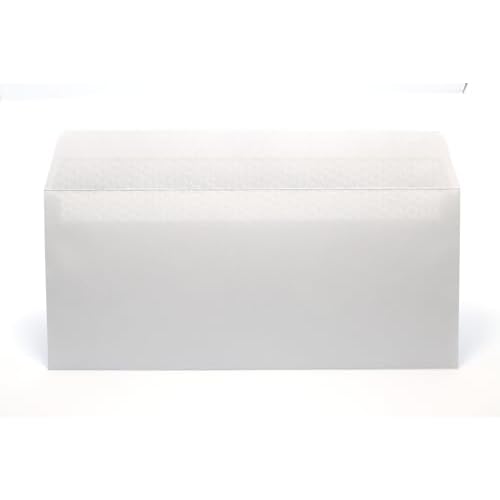 100 count #10 Self Seal and Self Adhesive Security Letter Size Envelopes, No. 10 or 4.18" x 9.5" Letter Size, 24 lb White Paper, Windowless