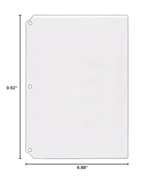 StoreSMART - Plastic Sheet Protectors 25-Pack - 6 1/8" x 9 ¼" - Open Short Side - RPT577-25