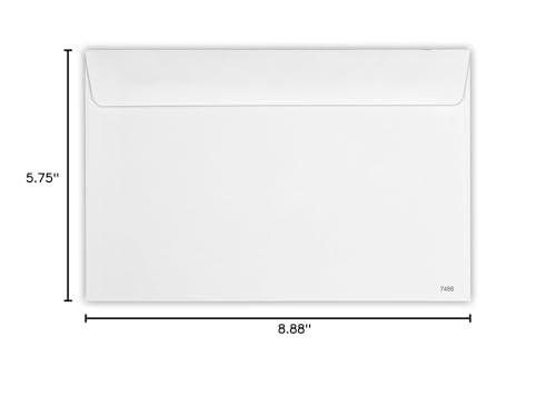 LUXPaper Double Window Tax Envelopes | Form W-2/1099 | Document Enclosed | Security Tint | 5 3/4" x 8 7/8" | White | 24lb. Text | 1,000 Qty