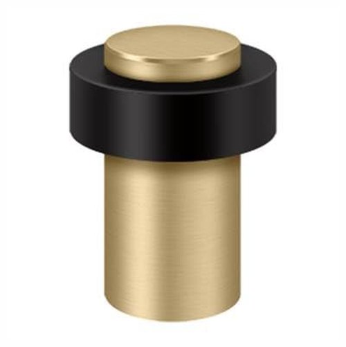 Deltana Round Universal Floor Bumper 3", Solid Brass (Brushed Brass)