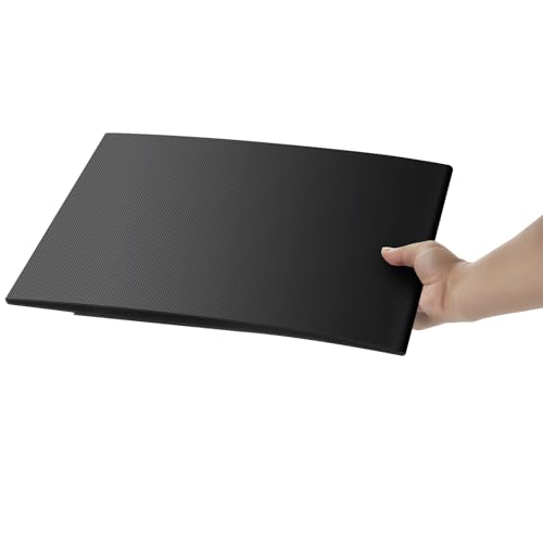 2 Pack Desk Dividers for Students - Durable & Waterproof Plastic Study Carrel Divider, Classroom Folders Teacher Supplies, Easy-to-Clean Plastic Privacy Shield Folder Boards for Student Desks, Black