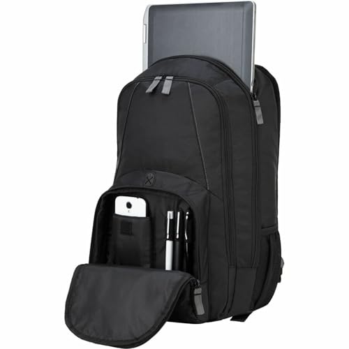 Targus Groove Laptop Backpack for Laptops up to 17-inches, Water Resistant Travel Backpack for Men and Women, Black (CVR617)
