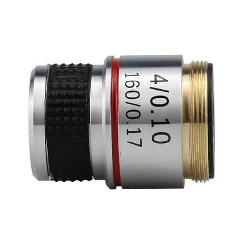 4X Objective Lens for Microscope - Brass Material with RMS Thread
