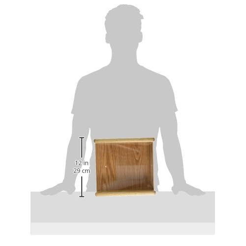 Wooden Mallet 1-Pocket Stance Wall Display, Light Oak