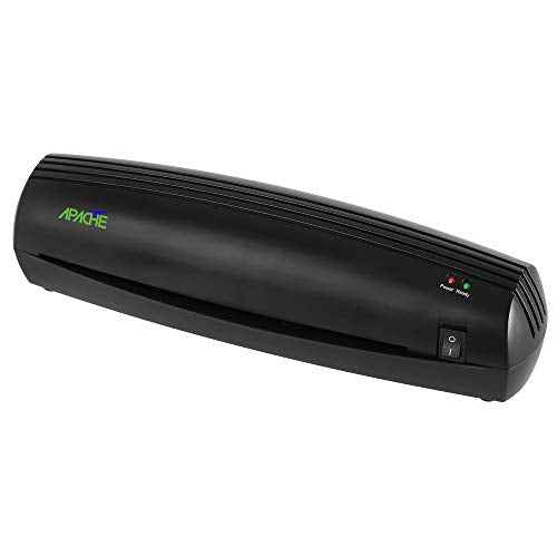Apache AL9B 9 Inch Laminator Machine with 20 Laminating Sheets, Thermal Laminating Machine, Reliable, Anti-Jam, 8.5x11 A4 A5 A6 Compatible for Home Office School Use