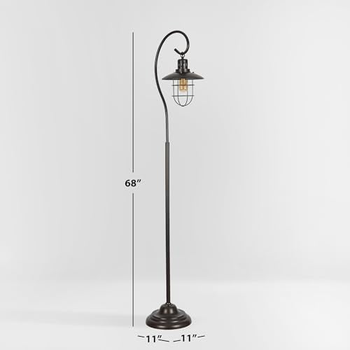 Safavieh Lighting Collection Archie 68-inch Black Iron Lantern Floor Lamp (LED Bulb Included)
