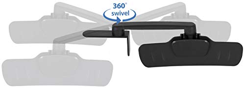 Mount-It! Monitor Document Holder Clip with 360° Swivel & Adhesive Mount