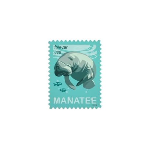 Save Manatees (Booklet of 20) First-Class Mail Forever Postage Stamps Scott #5851