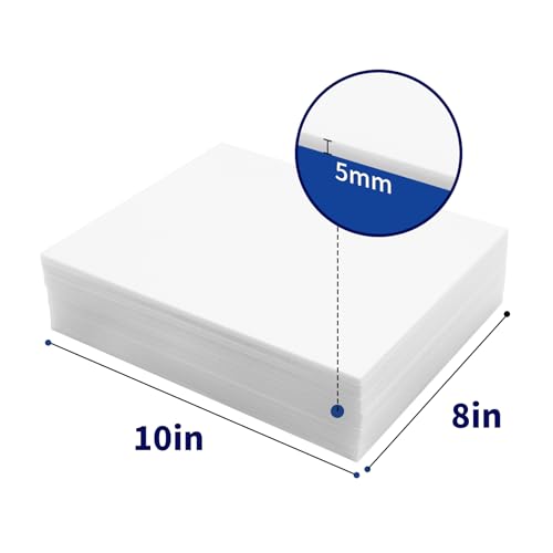 KICPEG 8x10 Inch White Foam Boards 10 Pack - Double Sided Craft & Presentation Signboards