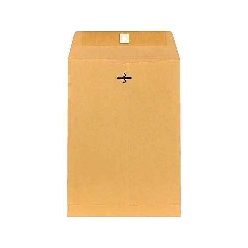 Staples 233577 Brown Kraft Clasp 7 1/2-Inch X 10 1/2-Inch Envelopes 100/Box (233577/19268)