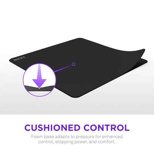 NZXT Zone Elite - Premium XXL Gaming Mouse Pad - Ultra-Smooth Nano-Knit Cloth Surface - Optimized for Speed and Control - Spill-Resistant, Soft Foam Base, Reinforced Low-Profile Stitching - Black