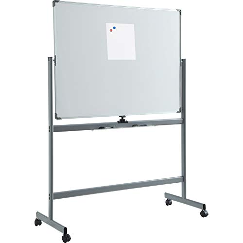 Lorell Double-Sided Magnetic Presentation Whiteboard with Casters