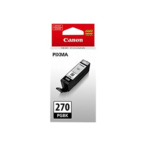 Canon PGI-270XL Genuine Pigment Black Ink Tank, Compatible with MG6820, MG6821, MG6822, MG5720, MG5721, MG5722, MG7720, TS5020, TS6020, TS8020, and TS9020 (Optional) Printers