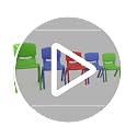 Flash Furniture Green 4 Pack Plastic Stackable Preschool Chairs, 12'' Seat Height - Set of 4
