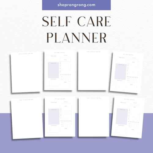 Rongrong Disc-bound Undated Self Love Planner - 4 Artistic Dashboards - Guides you through daily, weekly, and monthly self-care practices