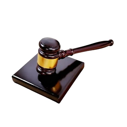Gavel and Sound Block Set for Lawyers, Judges, and Chairmen of The Board - Perfect Desk Accessory for Local Club Presidents