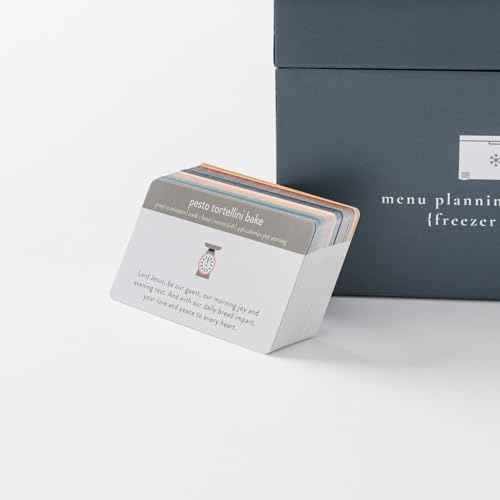 PPP Meal Planner with 72 Recipe Cards (Freezer Menu) - Weekly Menu Planner | Sturdy Recipe Box | 12 Reusable Grocery Shopping Lists | 5 Blank Recipe Cards | Recipe Card Protector | Recipe Ideas