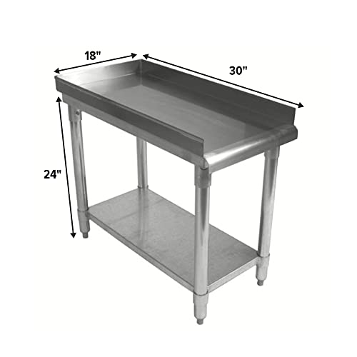 18" x 30" Stainless Steel Equipment Stand, 24" Tall – NSF-Certified, Express KitchQuip