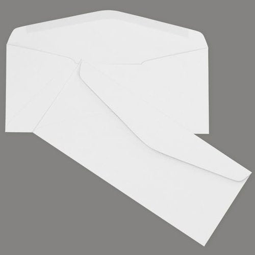 LUXPaper #9 Business Envelopes | Commercial Flap | 3 7/8" x 8 7/8" | Bright White | 24lb. Text | 1,000 Qty