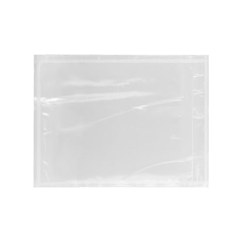 1000 Count 4.5" x 6" Shipping Label Envelopes, Clear Packing List Pouches with Self-Adhesive Back, Top Loading for Shipping Labels Sleeves, for Packing Slips, Labels Invoices & Paperwork. GPI