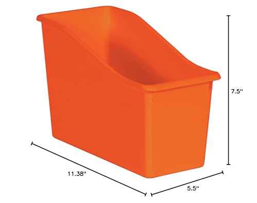 Teacher Created Resources® Orange Plastic Book Bin (Pack of 3)