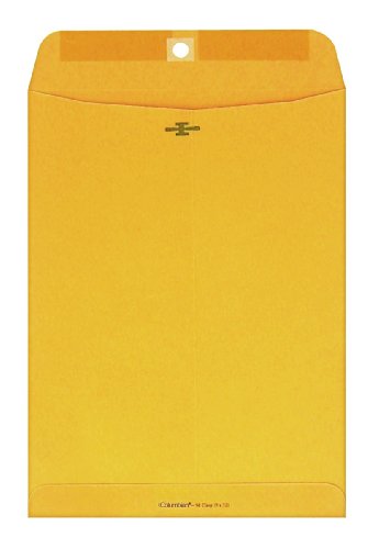 Columbian Clasp Envelopes 9x12 Inches Brown Kraft 100 Pack - Heavy Duty Mailers