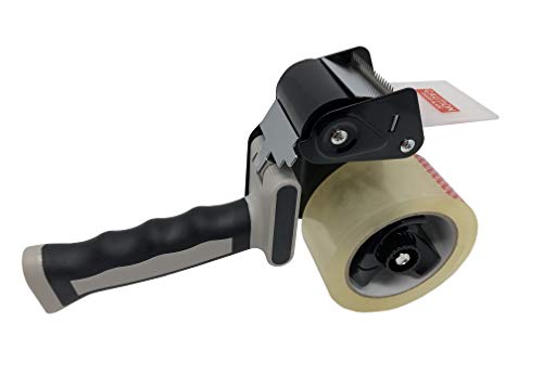 Clipco Tape Dispenser Gun with 2in Tape — 3-Pack, Black-Gray