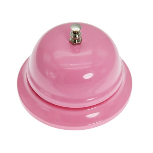 WEKOIL Pink Call Bell Desk Service Ding Bell for Restaurant Hotel Office 3.3 Inch