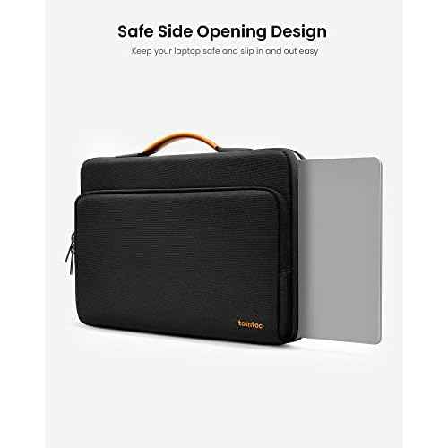 tomtoc 360 Protective Laptop Carrying Case for 13-inch New Surface Pro 11th, Copilot+PC 2024, Surface Pro 10/9/8/X with Signature Keyboard/X Keyboard, Water-Resistant Laptop Sleeve, Black