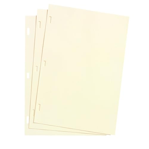 Wilson Jones 11x8.5 Inch Loose-Leaf Minute Book Ledger Sheets, Ivory, 100 Sheets