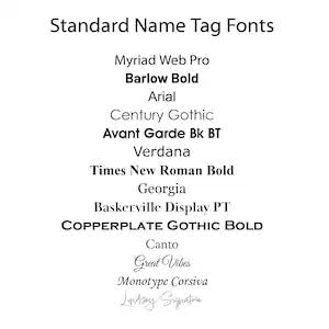 Gold Custom Engraved Name Tag 1x3 Inch | Personalized Employee Badges