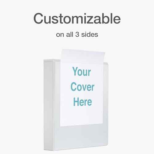 Oxford Ring Binders, 1.5" Round Ring Binders, View Binder, Covers on 3 Sides, XtraLife Hinge, Non-Stick, PVC-Free, White, 350 Sheet Capacity (1002547)