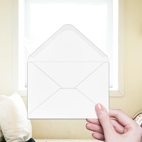 YINUOYOUJIA 50 Pack White 4x6 Envelopes for Invitations & Photos Self Seal